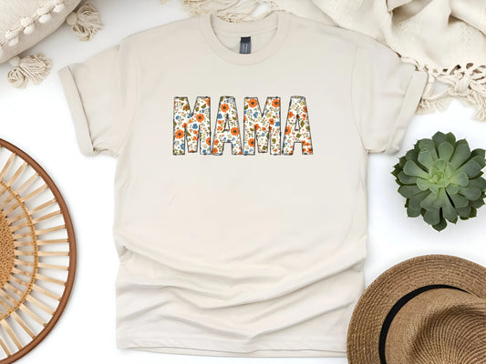 Floral Mama T-Shirt | Unisex Softstyle Tee for the Mum Who Blooms Brightest