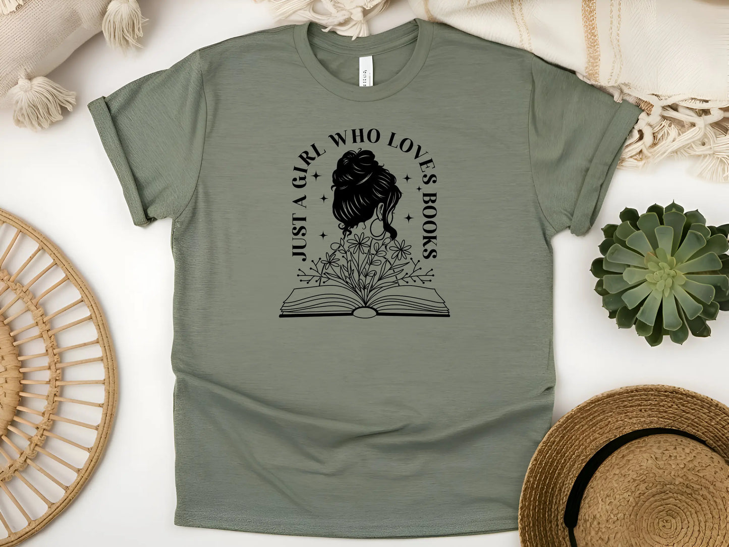 Just a Girl Who Loves Books Shirt β For the True Bookworms!