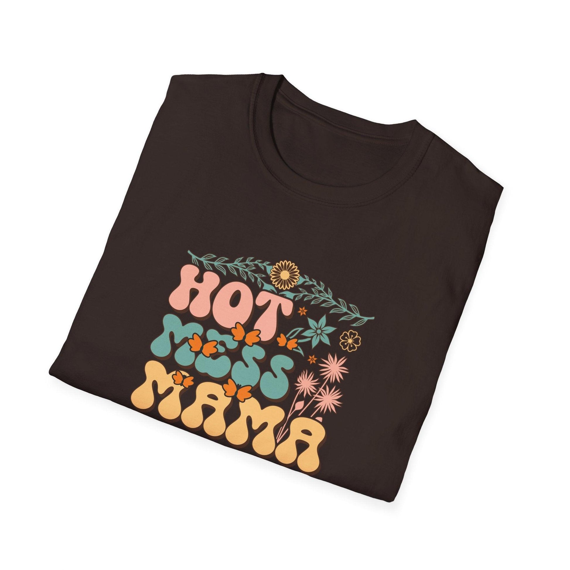 Hot Mess Mama Graphic Tee β Chaos, Coffee & Cuteness - Lotta and Liv
