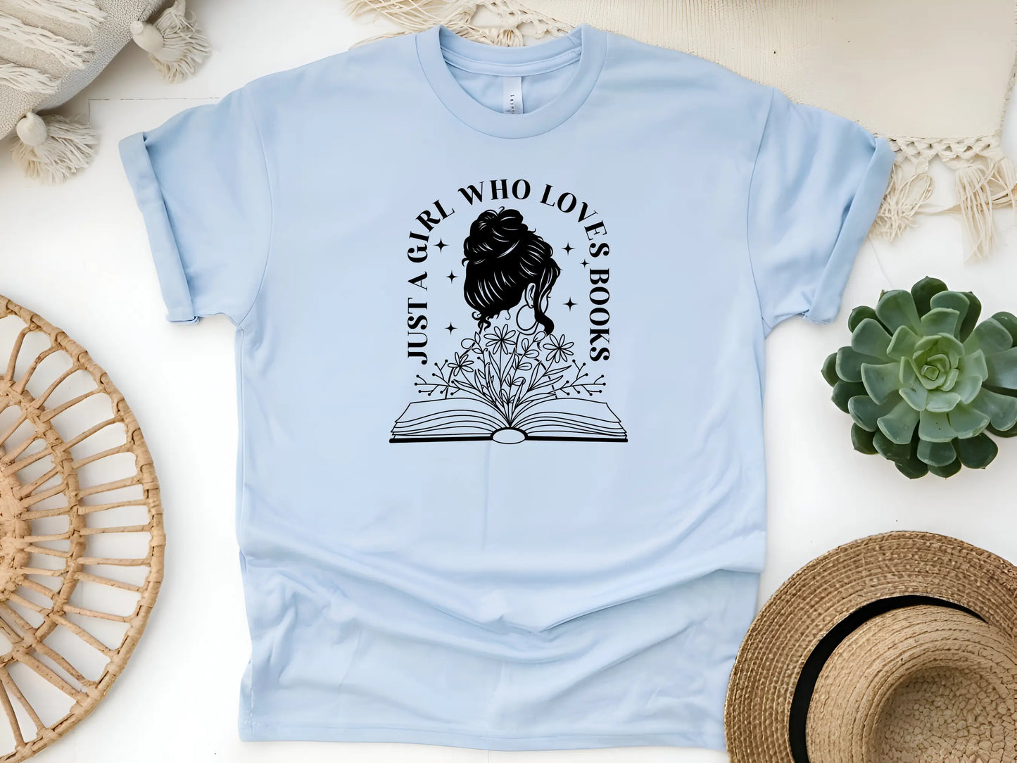 Just a Girl Who Loves Books Shirt β For the True Bookworms!