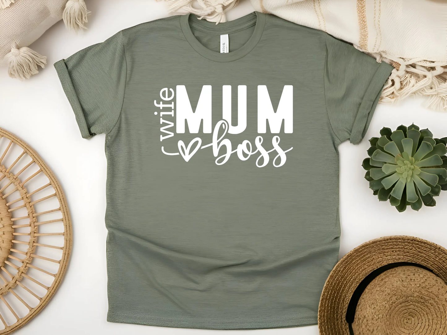 Mum. Wife. Boss." Shirt β Because You Do It All!
