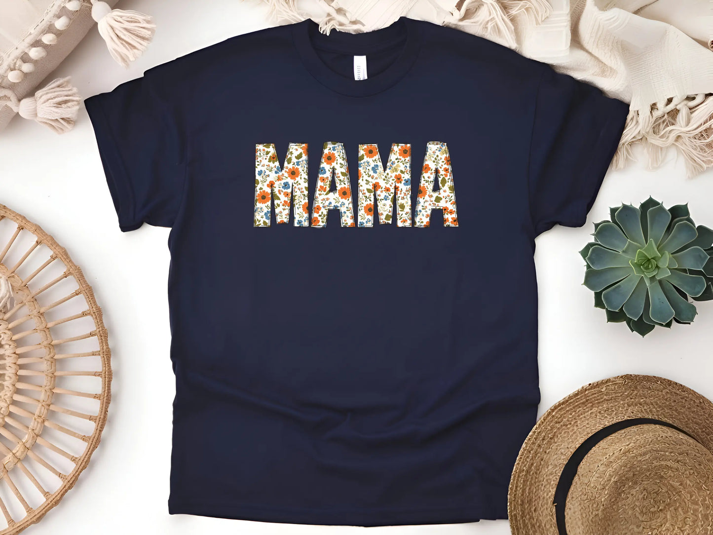 Floral Mama T-Shirt | Unisex Softstyle Tee for the Mum Who Blooms Brightest