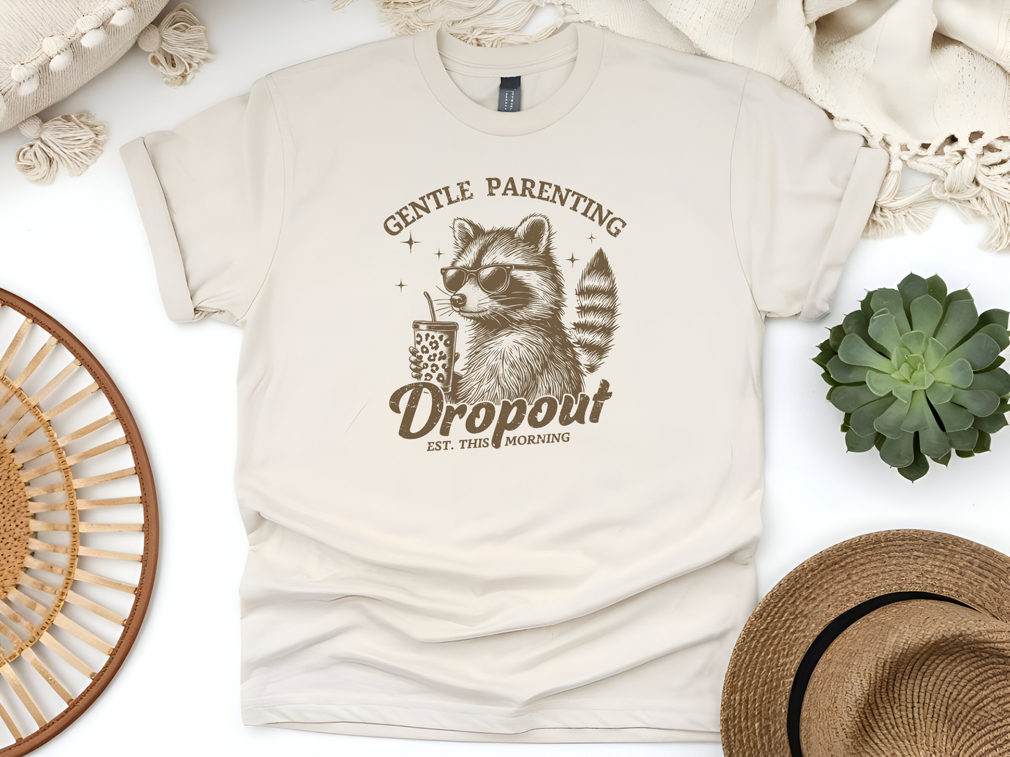 Gentle Parenting Dropout Tee – For the Mamas Who Keep It Real Unisex Softstyle T-Shirt