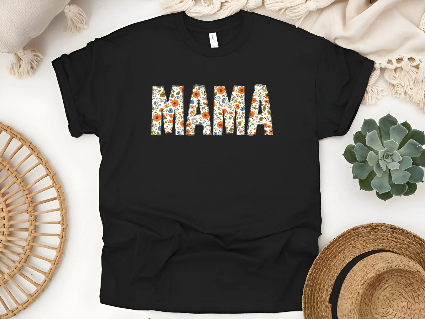 Floral Mama T-Shirt | Unisex Softstyle Tee for the Mum Who Blooms Brightest