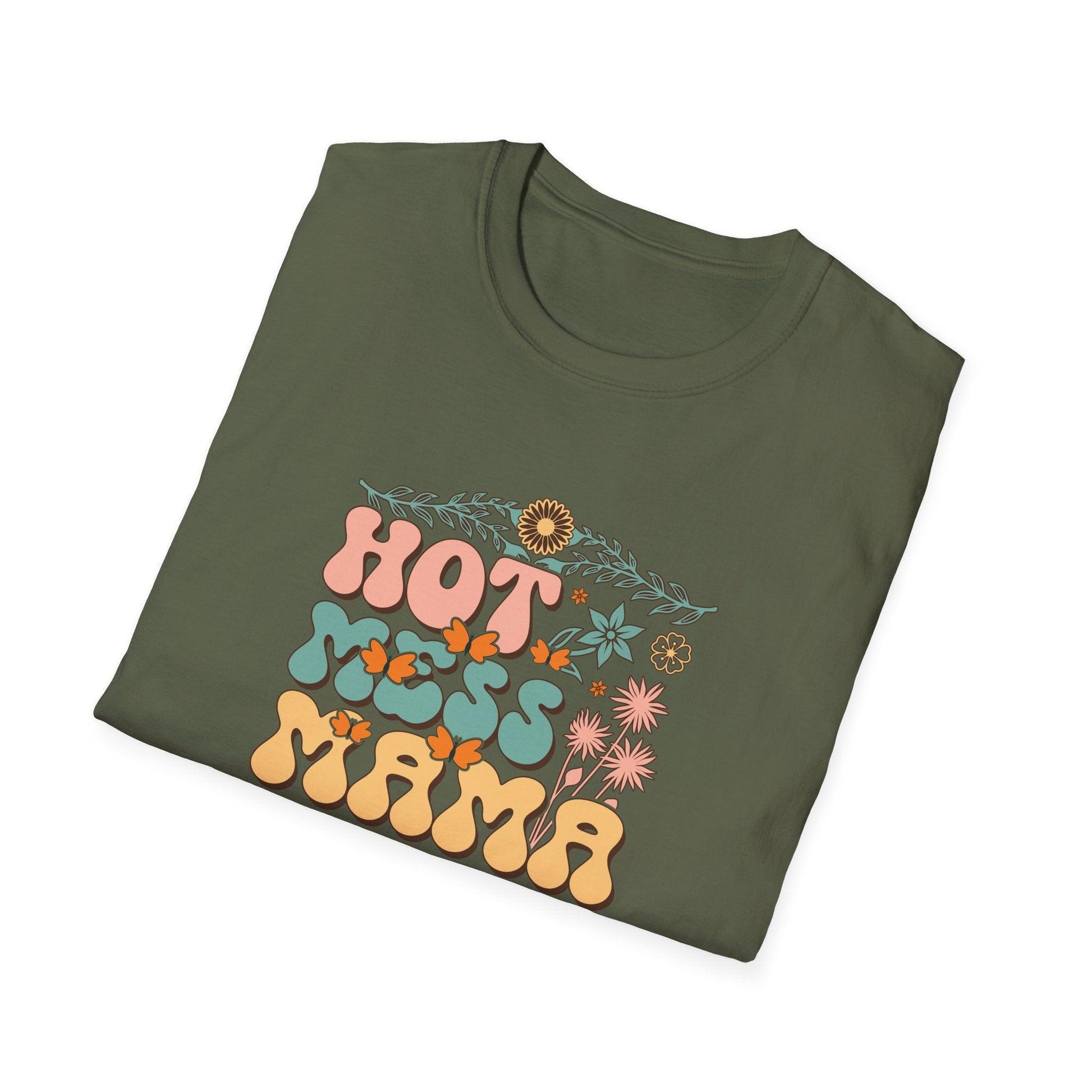 Hot Mess Mama Graphic Tee β Chaos, Coffee & Cuteness - Lotta and Liv