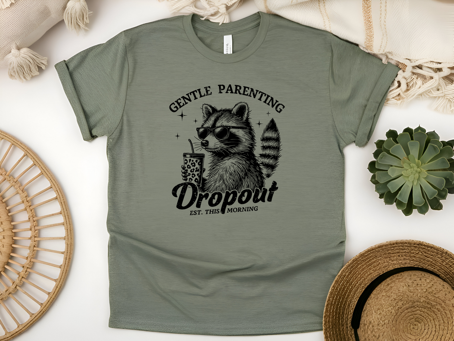 Gentle Parenting Dropout Tee – For the Mamas Who Keep It Real Unisex Softstyle T-Shirt