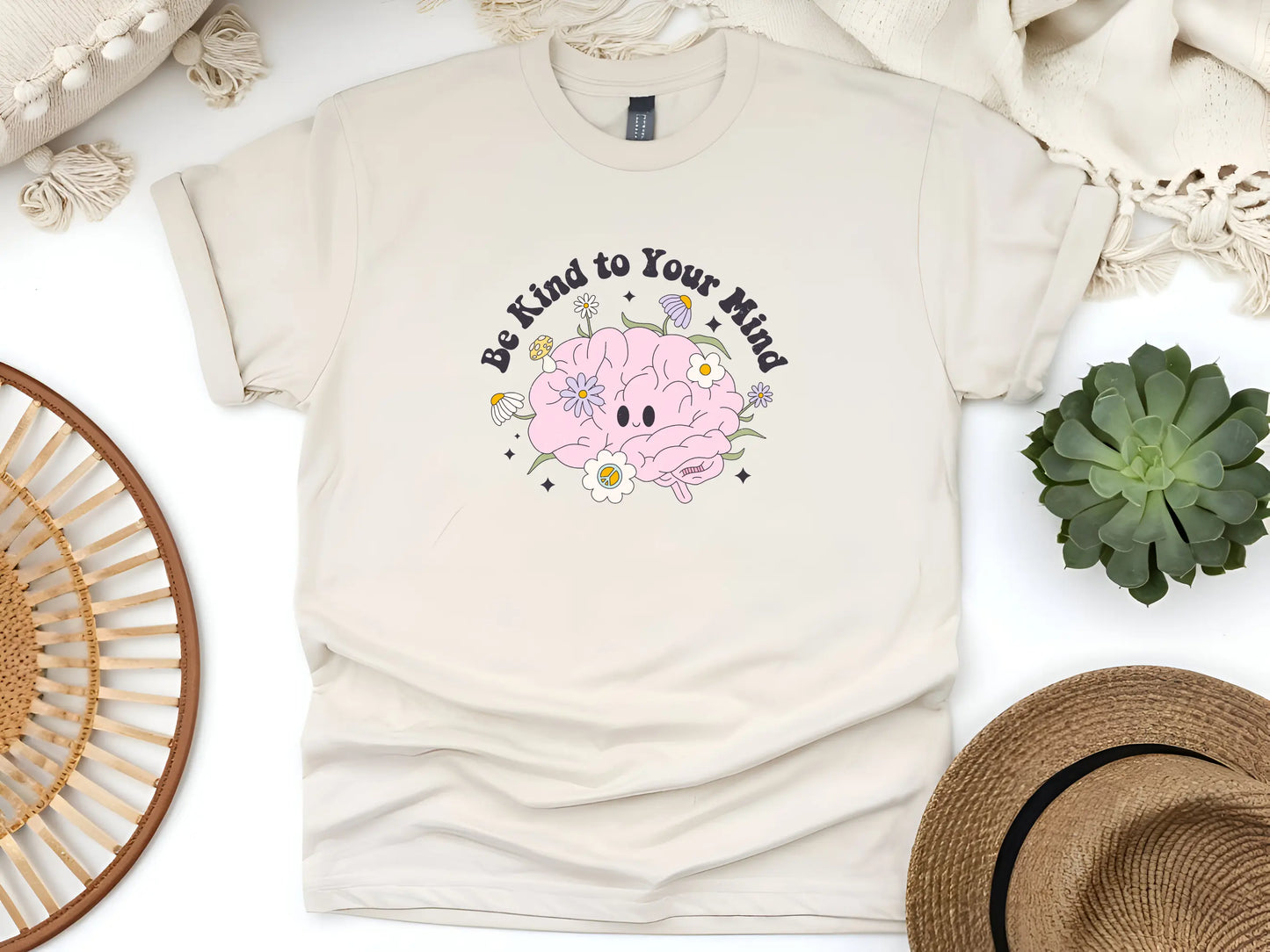 Be Kind to Your Mind Tee – Wear Your Self-Care in Style Unisex Softstyle T-Shirt
