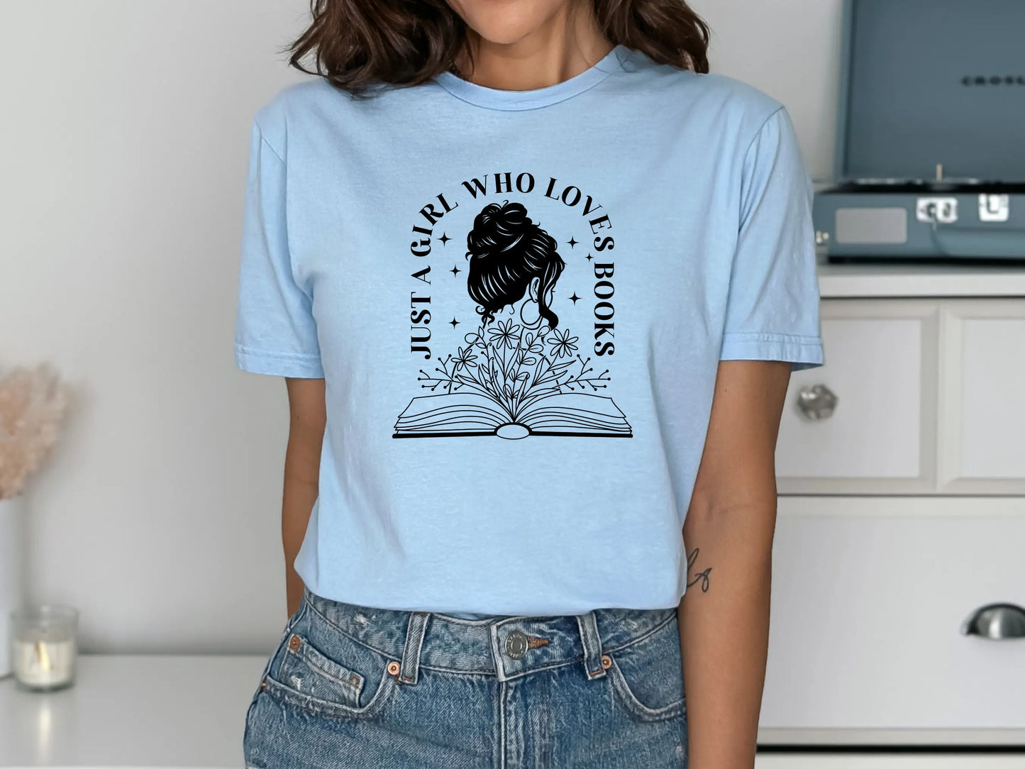 Just a Girl Who Loves Books Shirt β For the True Bookworms!