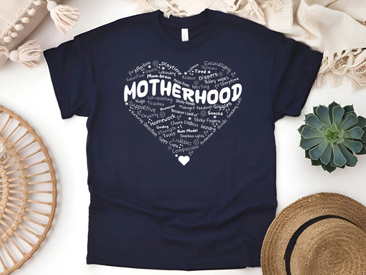 Motherhood Heart Collage T-Shirt