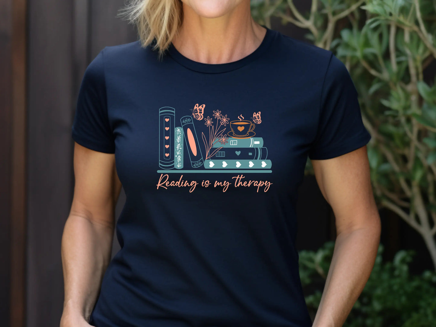 Reading Is My Therapy Shirt β Because Books are cheaper than a therapist!