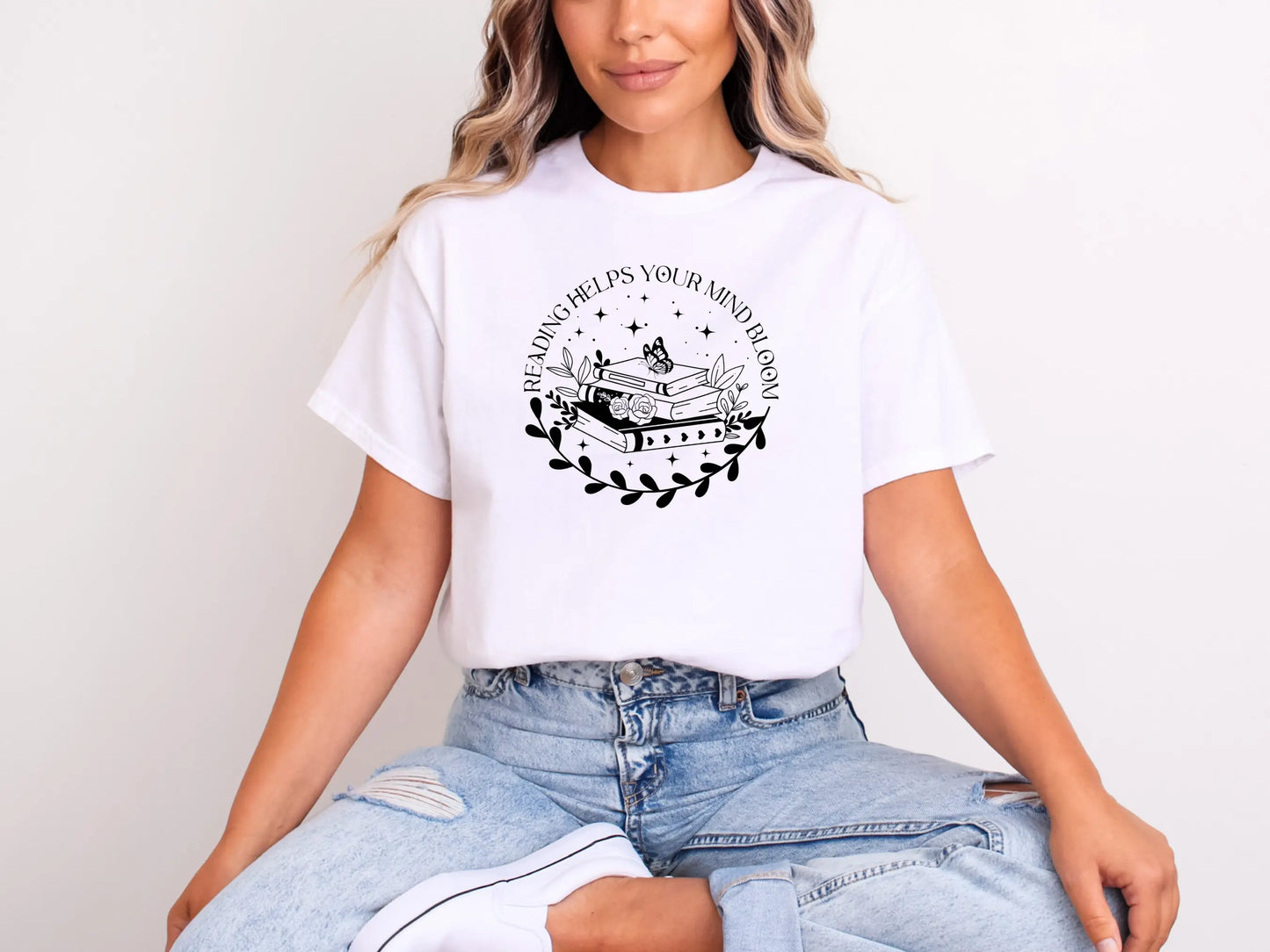 Reading Helps Your Mind Bloom β Booklover T-Shirt