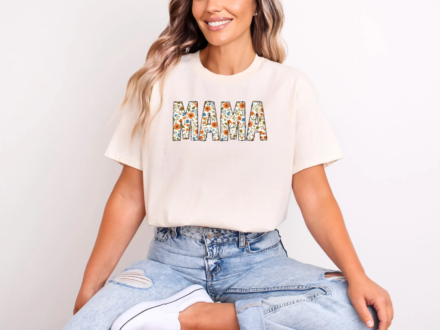 Floral Mama T-Shirt | Unisex Softstyle Tee for the Mum Who Blooms Brightest