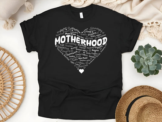 Motherhood Heart Collage T-Shirt