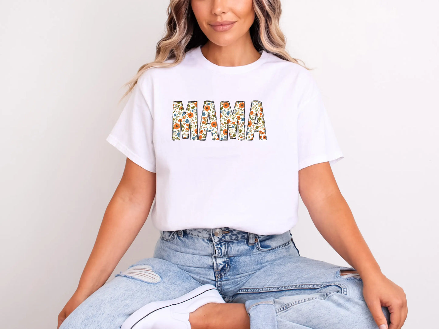 Floral Mama T-Shirt | Unisex Softstyle Tee for the Mum Who Blooms Brightest