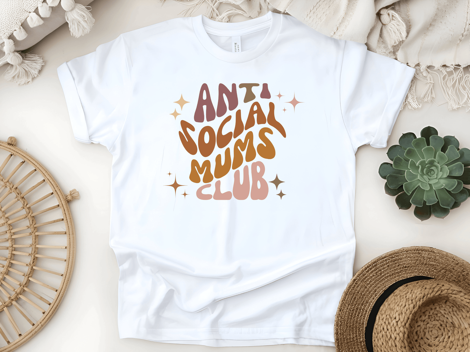 Anti Social Mums Club Softstyle T-Shirt - Funny & Comfy Minimalist Tee for Mums Who Love ‘Me Time’ - Lotta and Liv