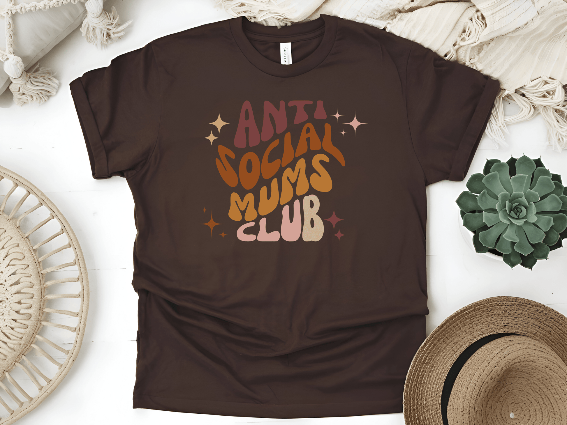 Anti Social Mums Club Softstyle T-Shirt - Funny & Comfy Minimalist Tee for Mums Who Love ‘Me Time’ - Lotta and Liv