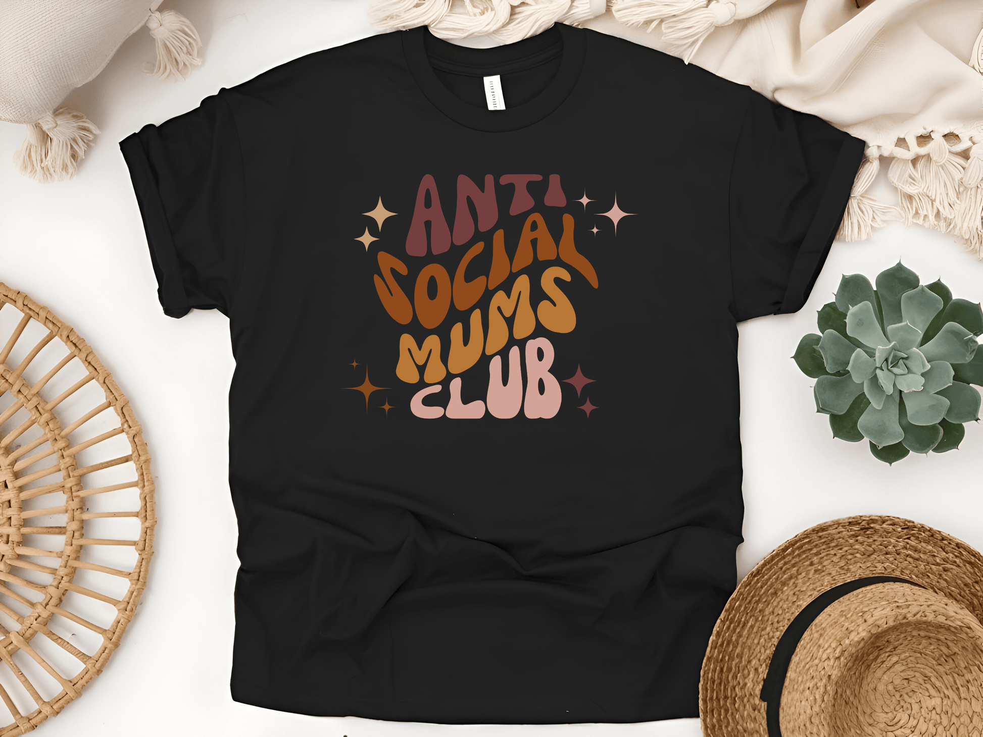 Anti Social Mums Club Softstyle T-Shirt - Funny & Comfy Minimalist Tee for Mums Who Love ‘Me Time’ - Lotta and Liv