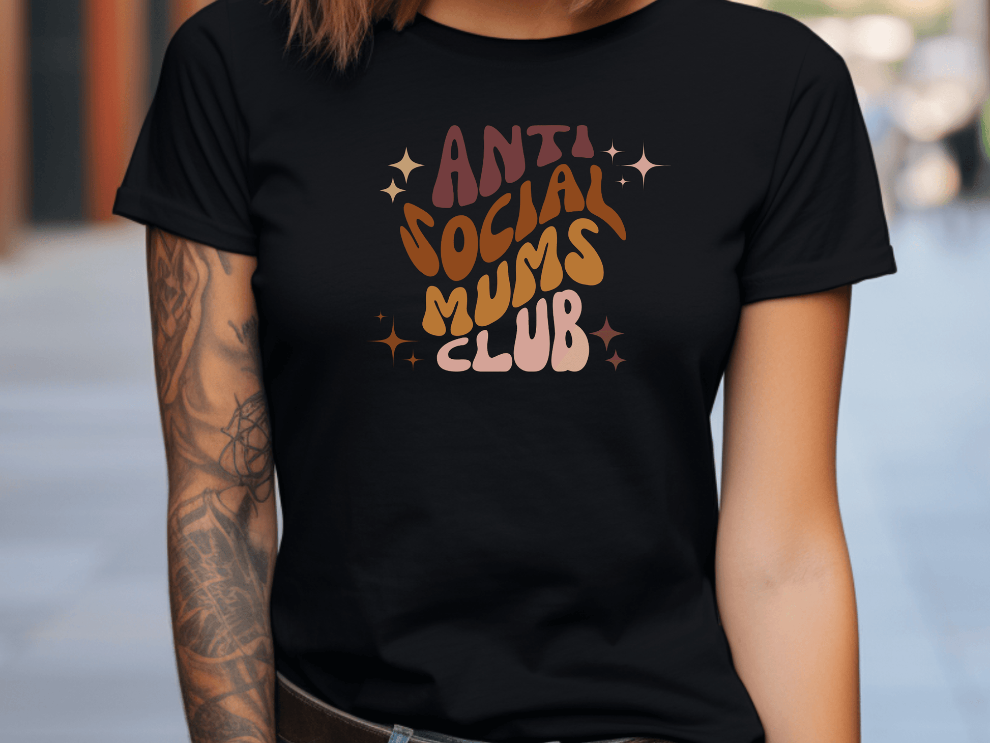 Anti Social Mums Club Softstyle T-Shirt - Funny & Comfy Minimalist Tee for Mums Who Love ‘Me Time’ - Lotta and Liv