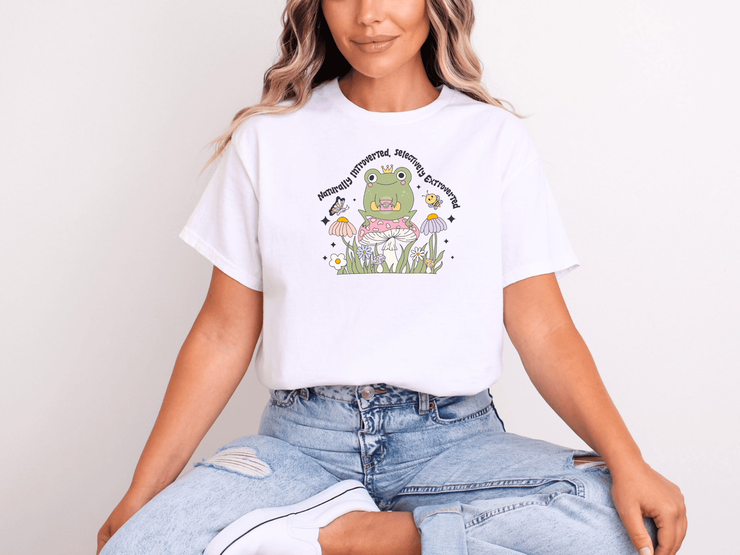 Naturally Introverted, Selectively Extroverted Tee – A Social Butterfly (When Necessary) - Lotta and Liv