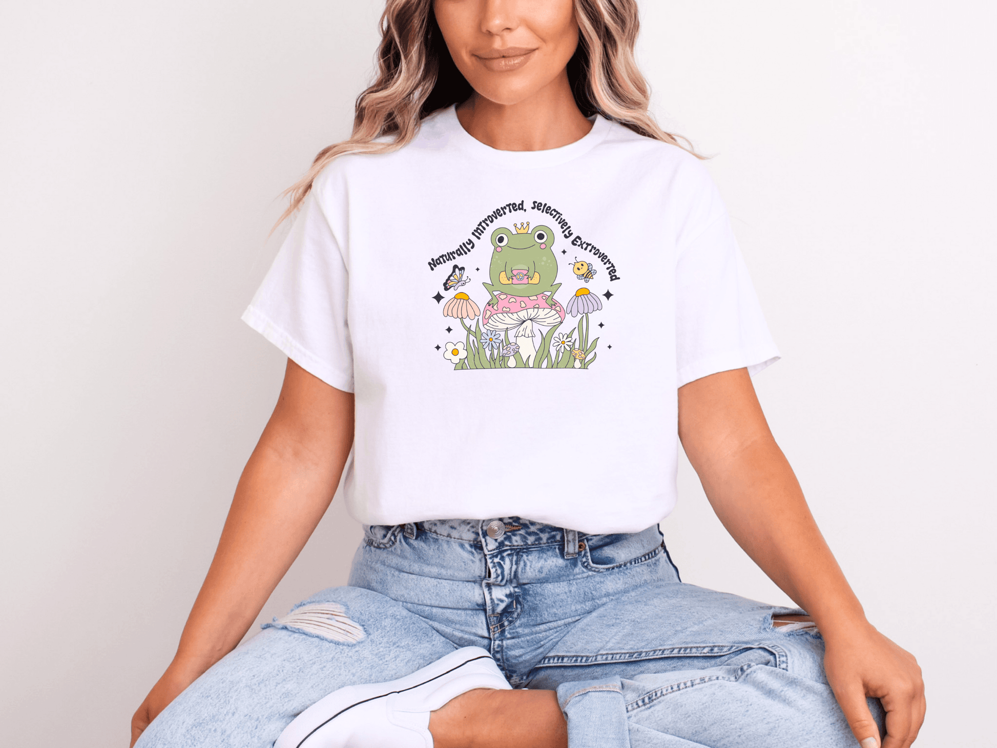 Naturally Introverted, Selectively Extroverted Tee – A Social Butterfly (When Necessary) - Lotta and Liv