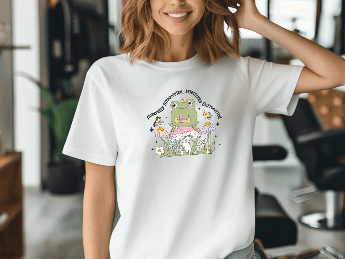 Naturally Introverted, Selectively Extroverted Tee – A Social Butterfly (When Necessary) - Lotta and Liv