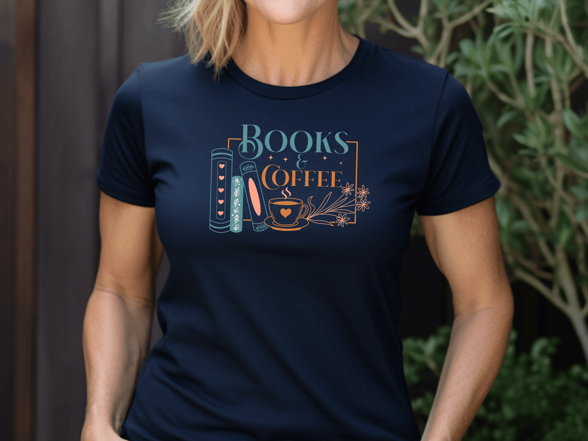 Books & Coffee Unisex T-Shirt – The Perfect Tee for Bookworms & Coffee Lovers - Lotta and Liv