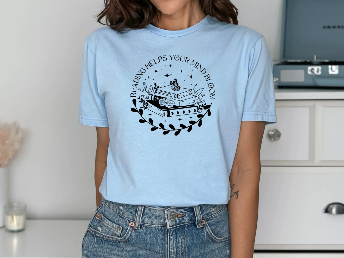 Reading Helps Your Mind Bloom β Booklover T-Shirt