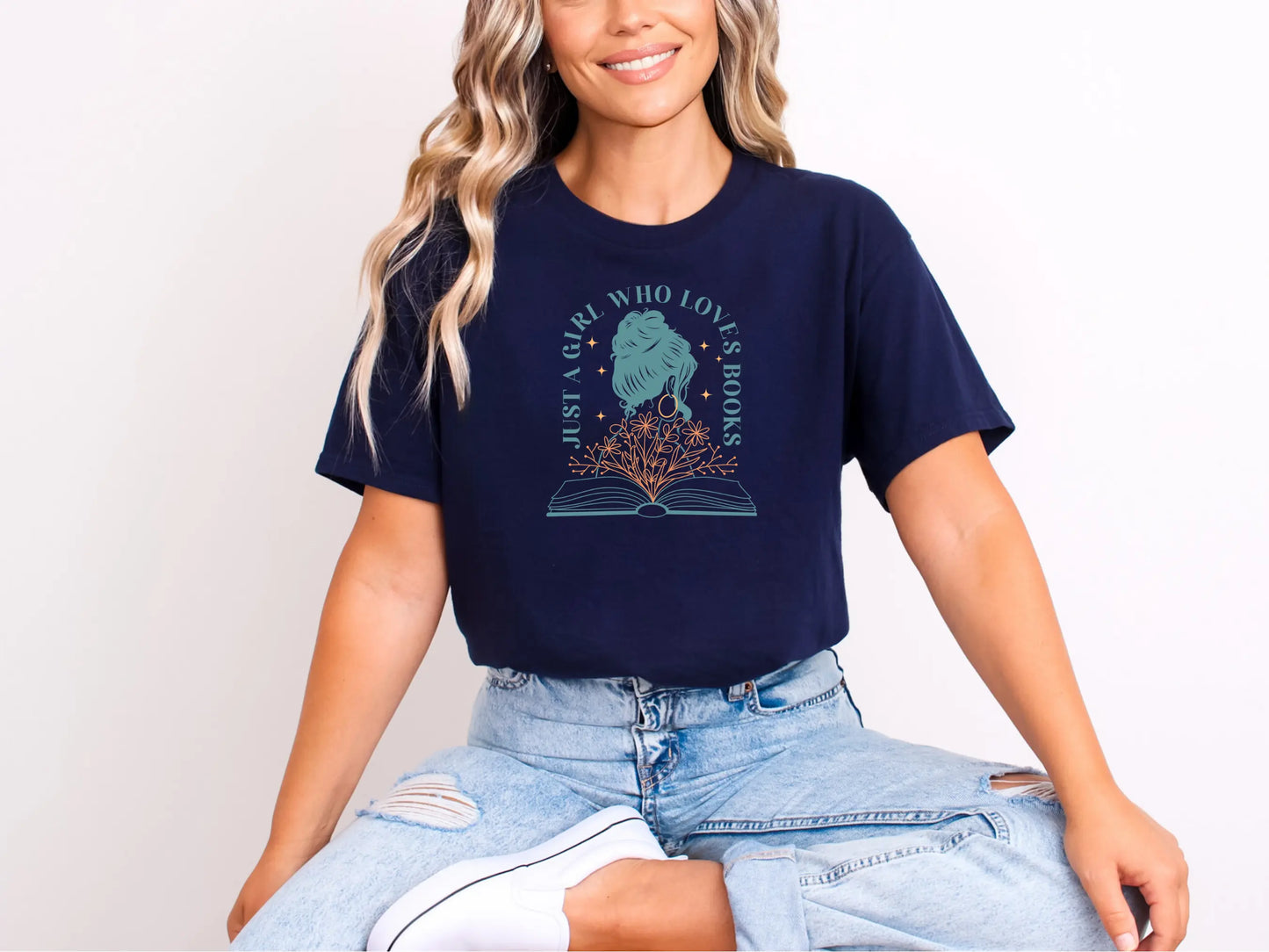 Just a Girl Who Loves Books Shirt β For the True Bookworms!