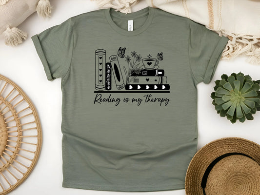 Reading Is My Therapy Shirt – Because Books are cheaper than a therapist!