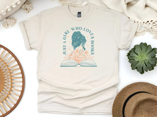 Just a Girl Who Loves Books Shirt – For the True Bookworms!