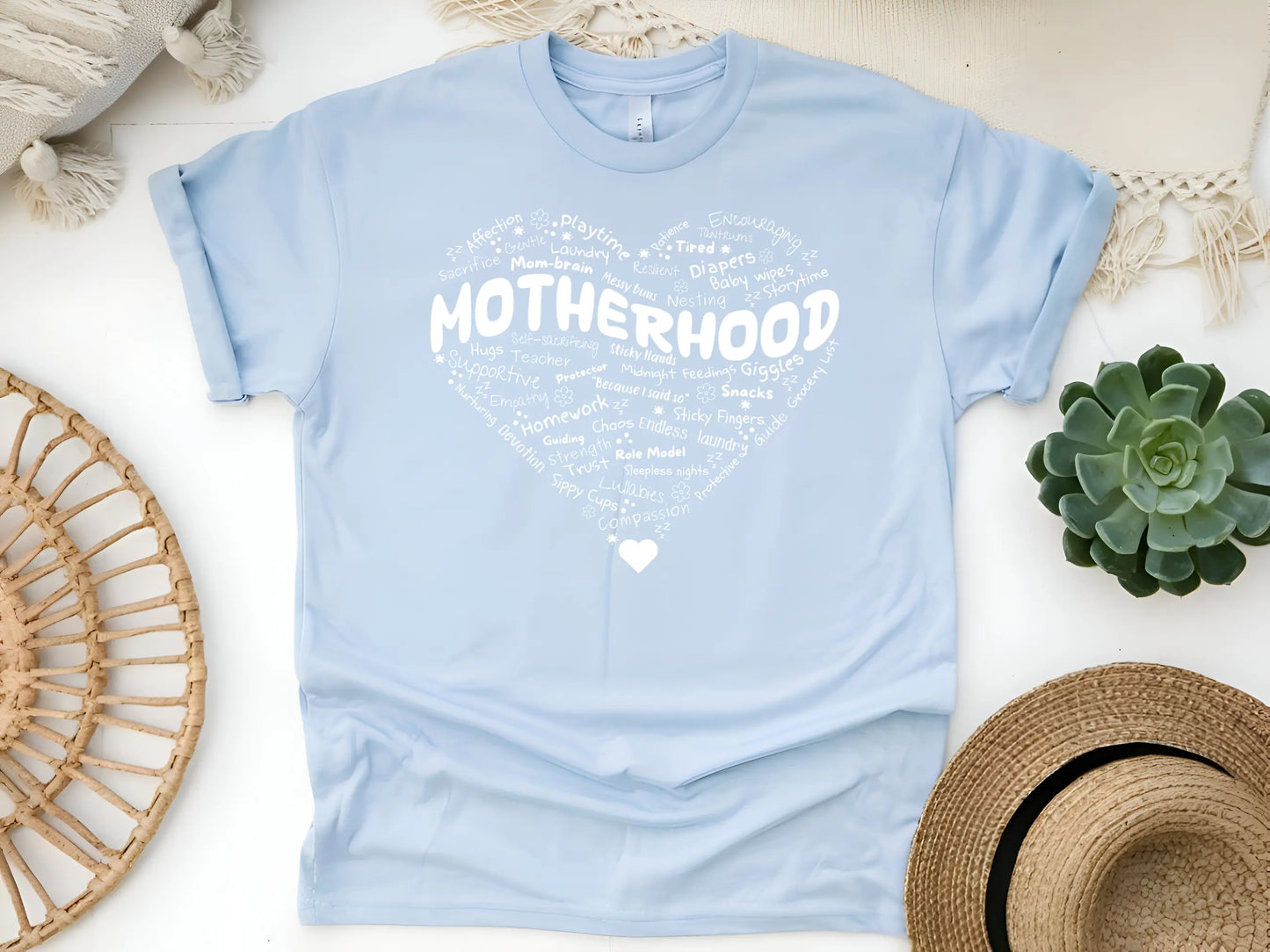 Motherhood Heart Collage T-Shirt