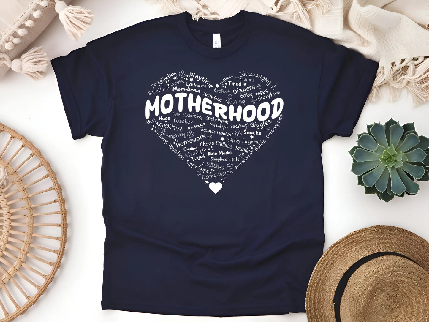 Motherhood Heart Collage T-Shirt