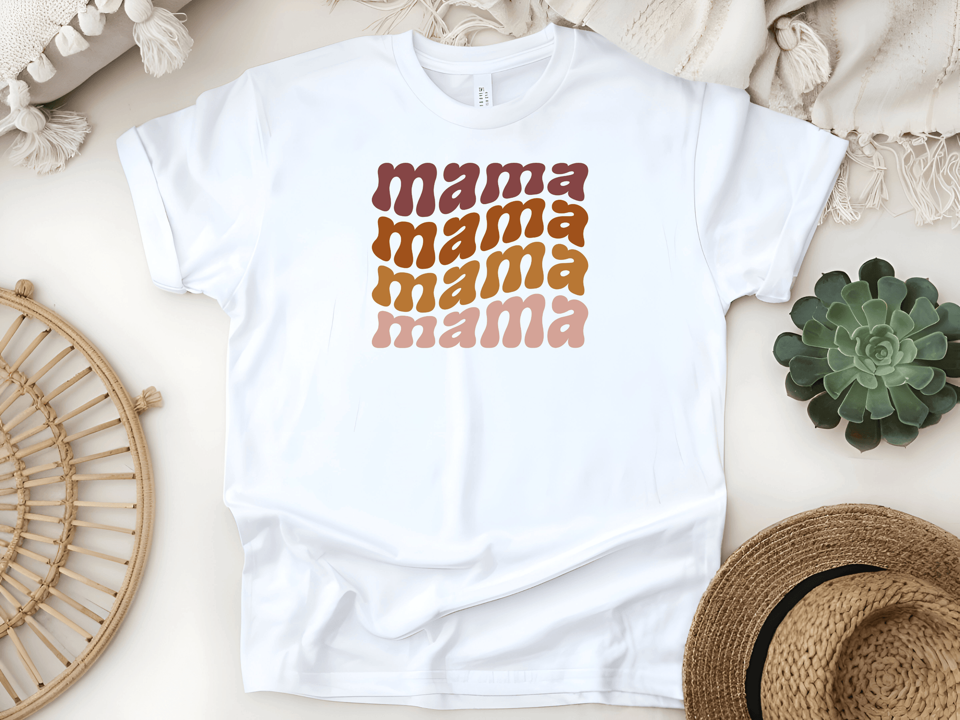Mama Mama Mama Mama T-Shirt – Funny & Comfy Mum Life Tee - Lotta and Liv