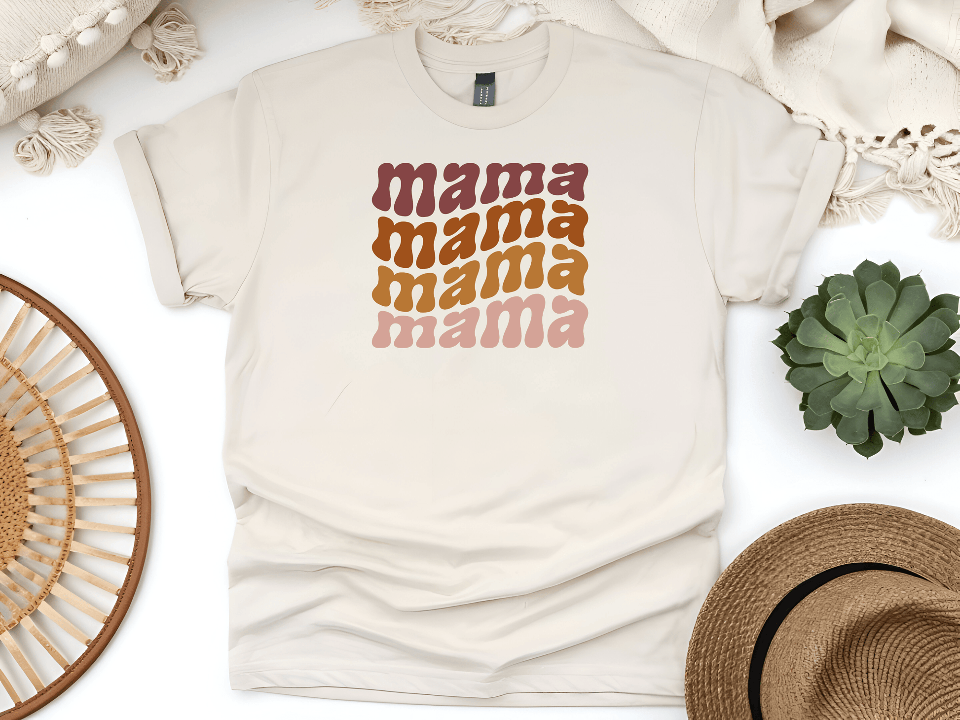 Mama Mama Mama Mama T-Shirt – Funny & Comfy Mum Life Tee - Lotta and Liv
