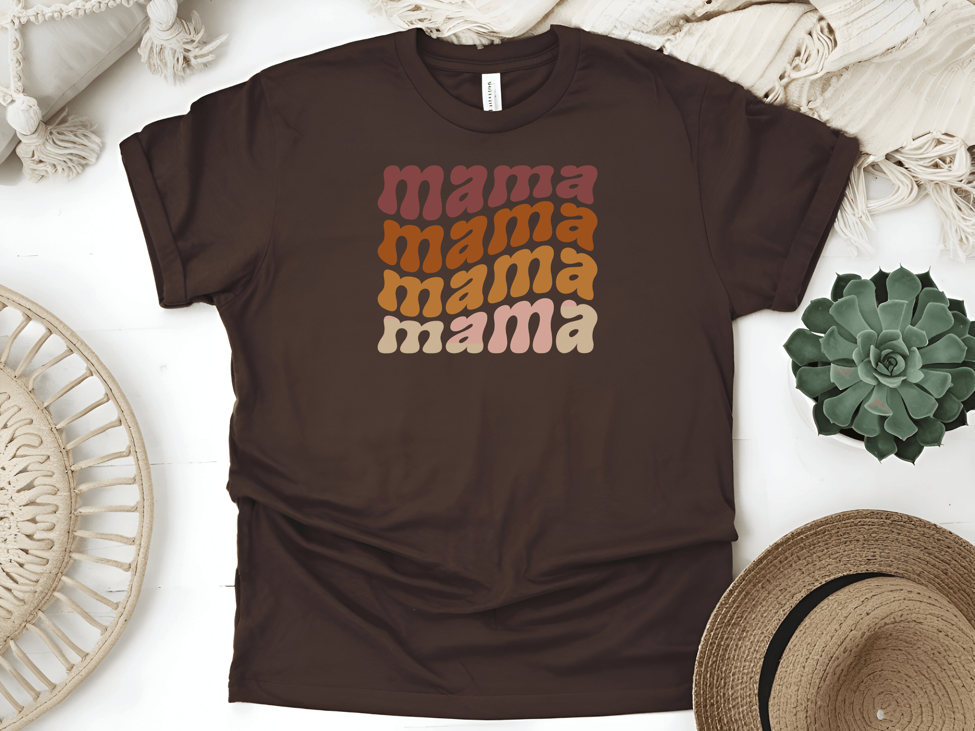 Mama Mama Mama Mama T-Shirt – Funny & Comfy Mum Life Tee - Lotta and Liv
