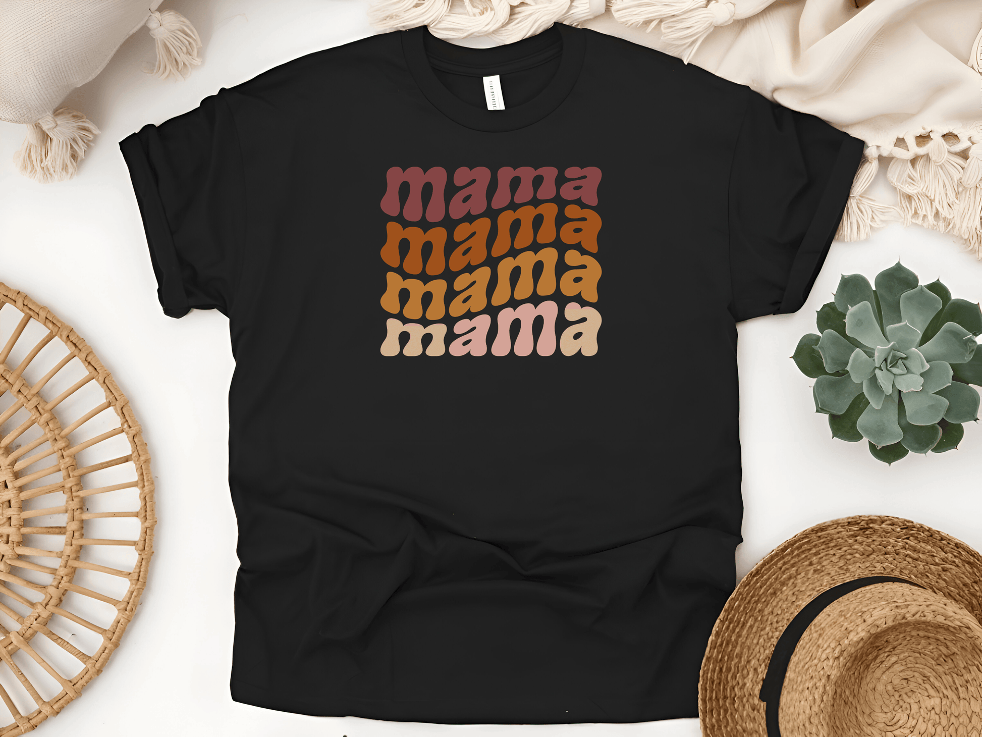 Mama Mama Mama Mama T-Shirt – Funny & Comfy Mum Life Tee - Lotta and Liv
