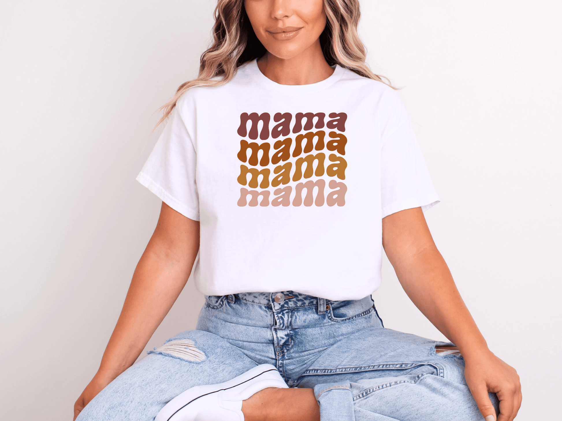 Mama Mama Mama Mama T-Shirt – Funny & Comfy Mum Life Tee - Lotta and Liv
