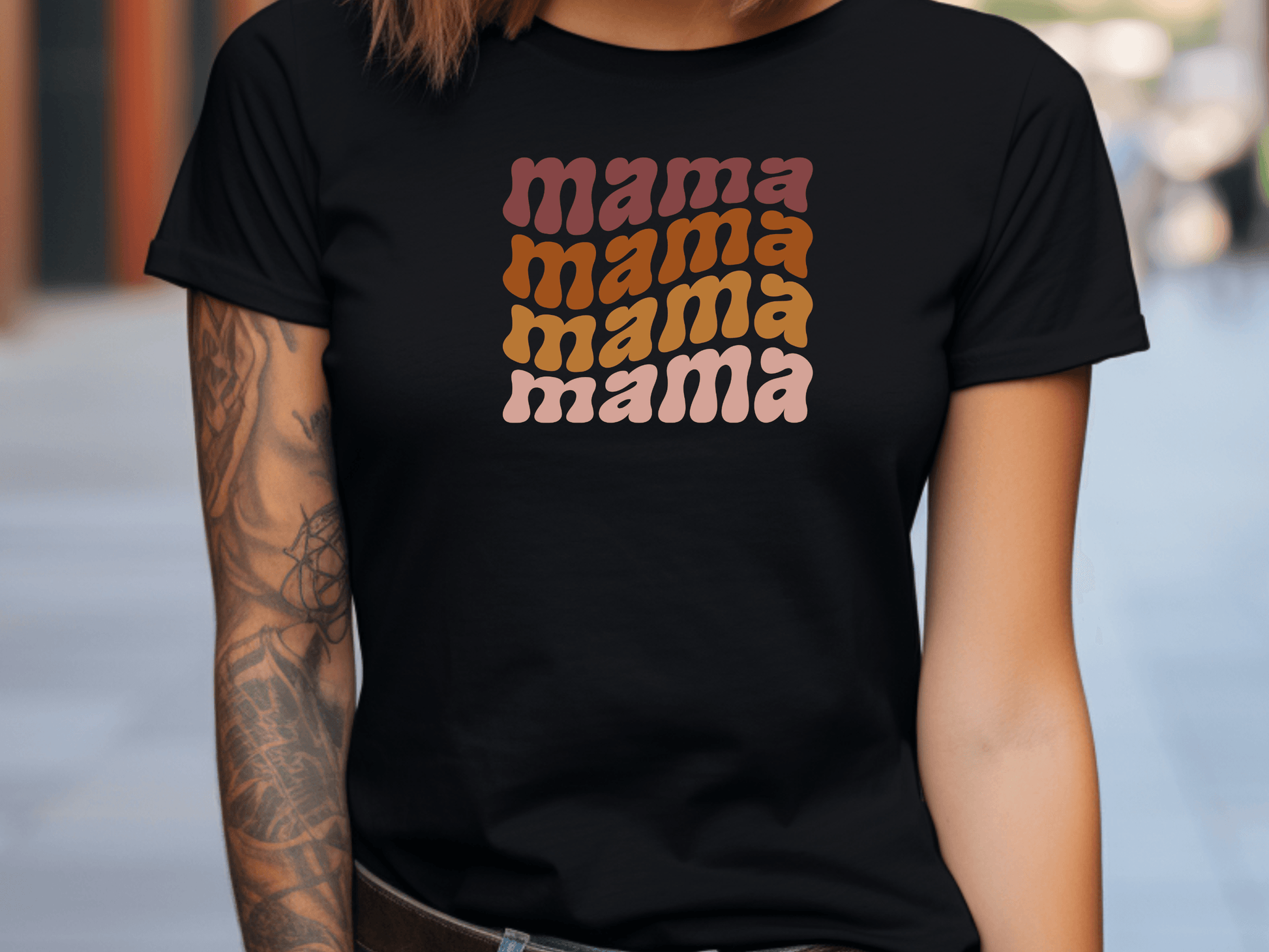 Mama Mama Mama Mama T-Shirt – Funny & Comfy Mum Life Tee - Lotta and Liv