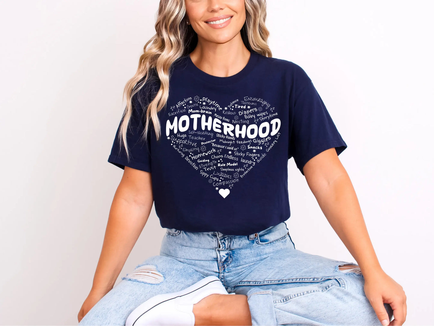 Motherhood Heart Collage T-Shirt