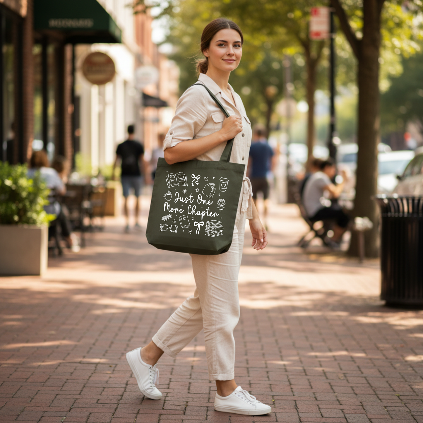 Bookish Heavy Canvas Tote Bag - Just one More Chapter